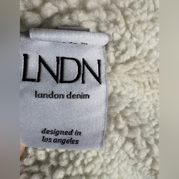 LNDN Landon Revolve Denim Sherpa Lined Trench Jacket Medium Wash XS/S✨NWT - Picture 12 of 13